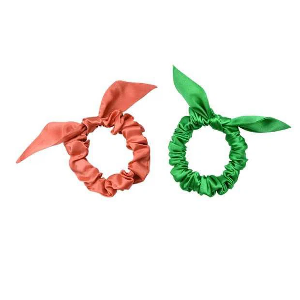 Silk Scrunchies s zečjim uhom